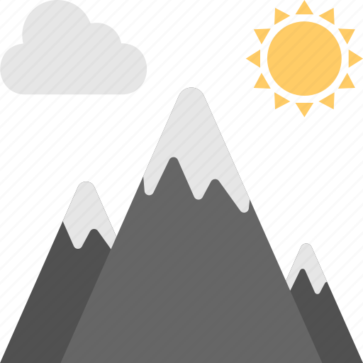 Hill station, hilly area, landscape, mountains, nature, sunny cloudy icon - Download on Iconfinder