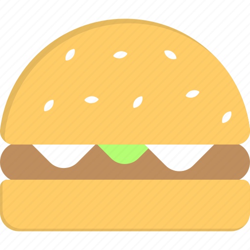 Fast food, hamburger, junk food, meat burger, unhealthy meal icon - Download on Iconfinder