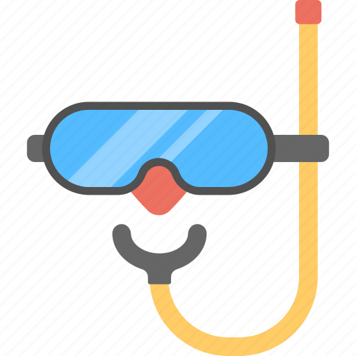 Diving goggles, scuba, scuba diving snorkel, snorkeling, swim mask icon - Download on Iconfinder