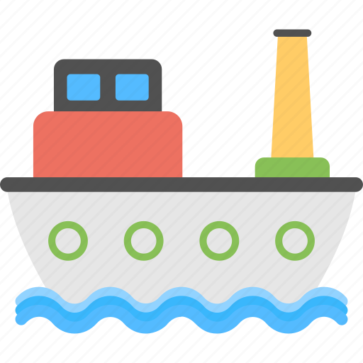 Boat, cargo boat, cargo ship, ship, voyage icon - Download on Iconfinder