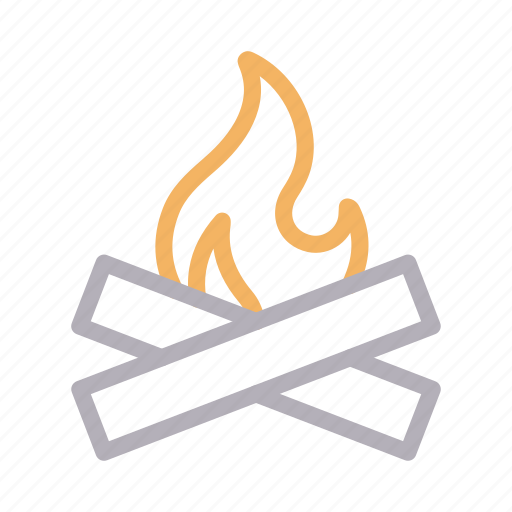Bonfire, camp, flame, outdoor, tour icon - Download on Iconfinder