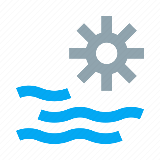 Ocean, sea, sun, sunny, sunshine, water, weather icon - Download on Iconfinder