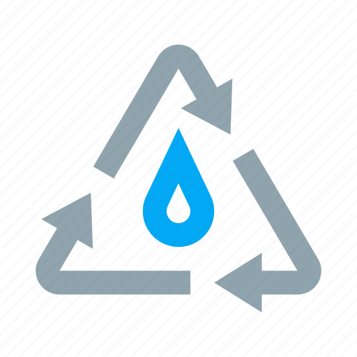 Circulation, cycle, drop, liquid, processing, water icon - Download on Iconfinder