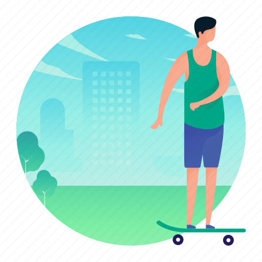 Activities, exercise, man, people, skateboarder icon - Download on Iconfinder