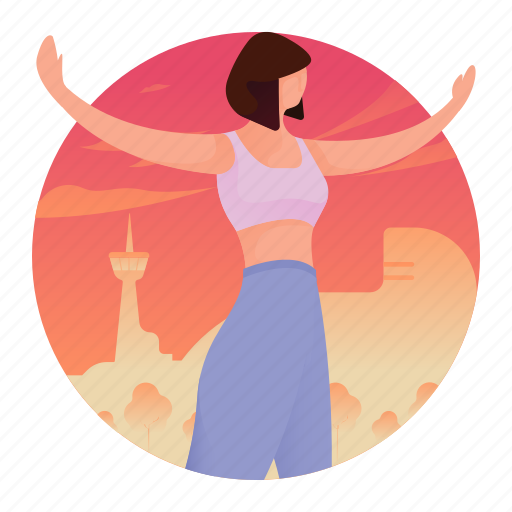 Activities, exercise, people, woman, yoga icon - Download on Iconfinder