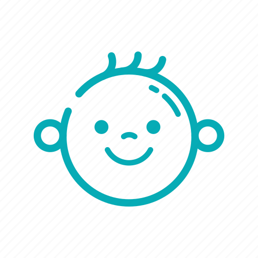 Baby, face, nursery, outline icon - Download on Iconfinder