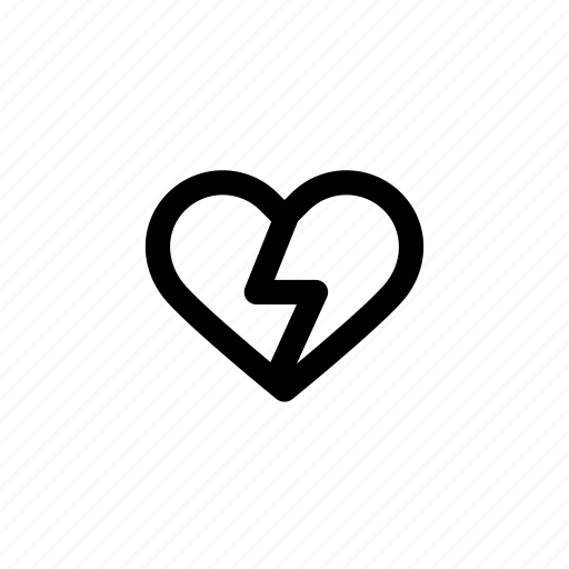Break, dislike, hate, heart, heart break, hurt icon - Download on Iconfinder