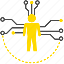 avatar, connection, man, network, person, tech, user