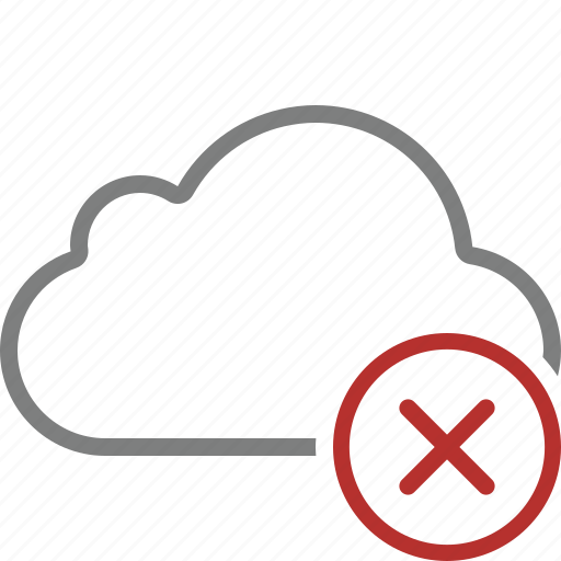 Cancel, cloud, network, storage, weather icon - Download on Iconfinder