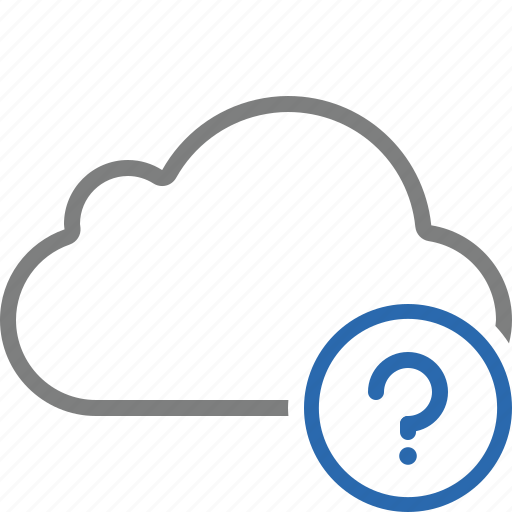Cloud, help, network, storage, weather icon - Download on Iconfinder