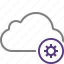 cloud, network, settings, storage, weather