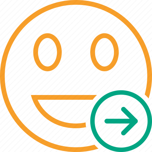 Emoticon, emotion, face, laugh, next, smile icon - Download on Iconfinder