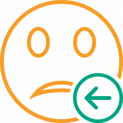 Emoticon, emotion, face, previous, smile, unhappy icon - Download on Iconfinder