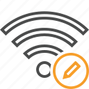 connection, edit, fi, internet, wi, wifi, wireless