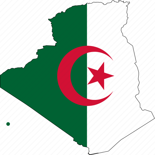 Algeria, map, direction, country icon - Download on Iconfinder