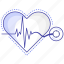 medical, heart, beat, stethoscope 