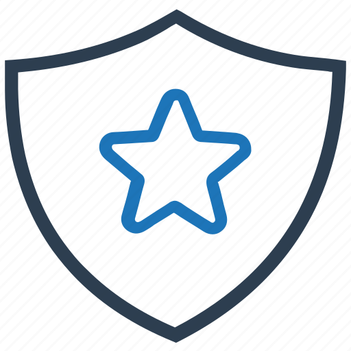 Protect, secure, shield, star, top protection icon - Download on Iconfinder