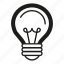 bulb, creative, idea, light, line 