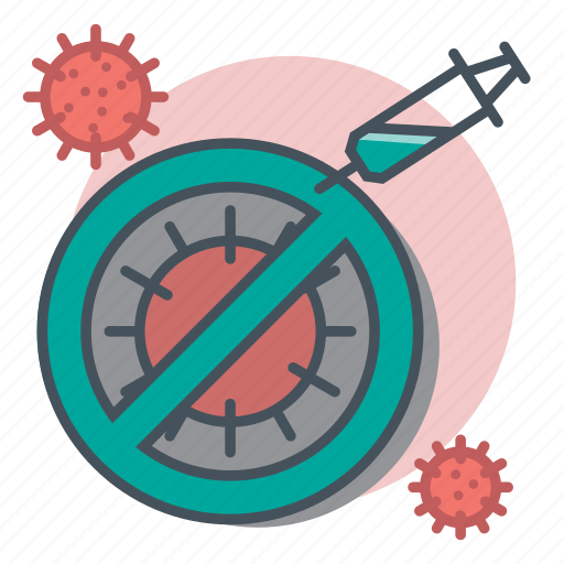 Vaccine, virus, stop, no, corona, covid icon - Download on Iconfinder