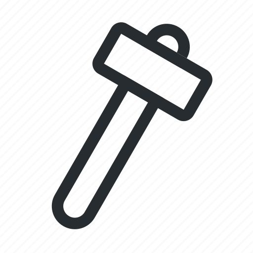 Crutch, delete, erase, hammer, knocker, tool icon - Download on Iconfinder