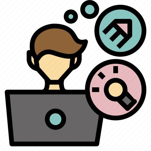 Designer, computer, creative, programer, graphic designer, laptop, technology icon - Download on Iconfinder