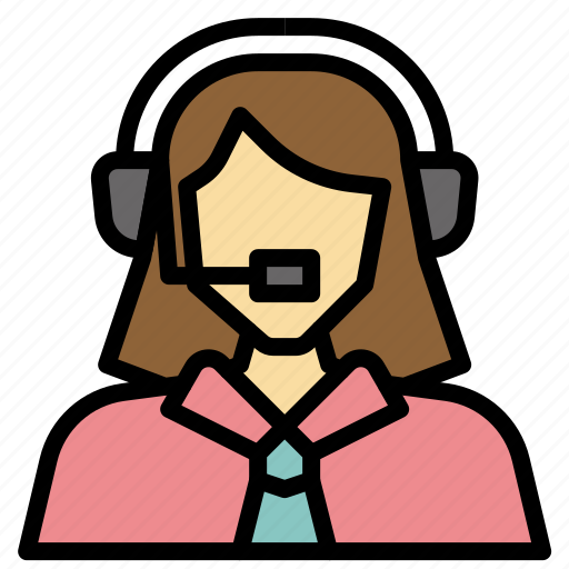 Newscaster, reporter, customer, service, broadcaster, support, call icon - Download on Iconfinder