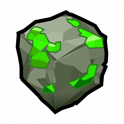 Crystal, green, mineral, stone, rock icon - Download on Iconfinder