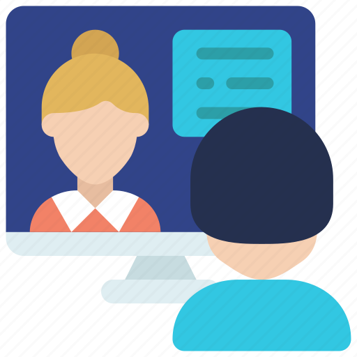 Online, job, interview, subcontracting, interviewing, work icon - Download on Iconfinder