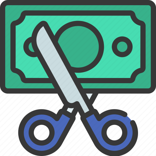 Cut, costs, subcontracting, cutting, money, finances icon - Download on Iconfinder