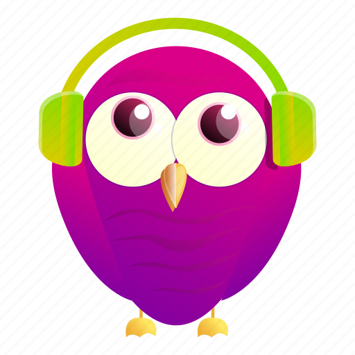 Baby, fashion, headphones, heart, music, owl icon - Download on Iconfinder