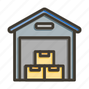 warehouse, storage, delivery, box, parcel