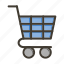trolley, cart, shopping, shop, store 