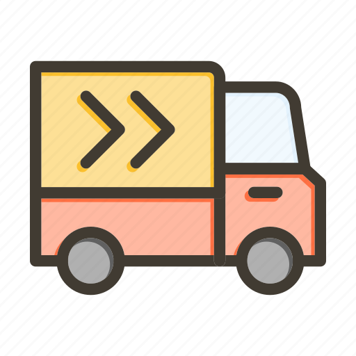 Delivery, shipping, box, package, truck icon - Download on Iconfinder