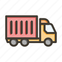 cargo truck, delivery-truck, vehicle, truck, transportation