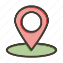 pin point, location, map, pin, placeholder