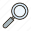 search, find, magnifier, zoom, magnifying 