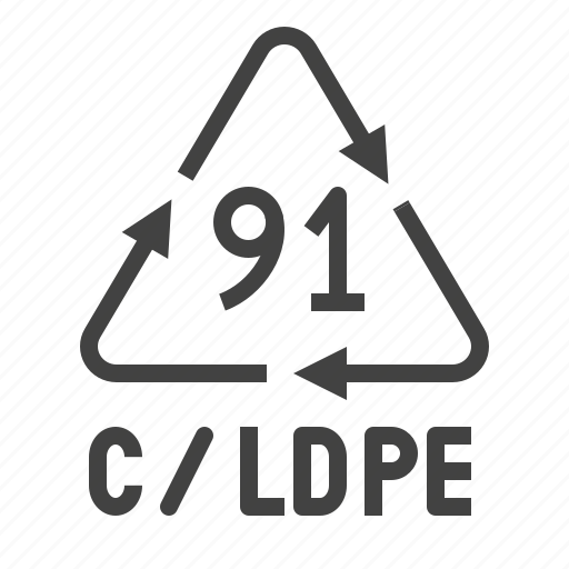Ldpe, packaging, plastic, recycling, symbol icon - Download on Iconfinder
