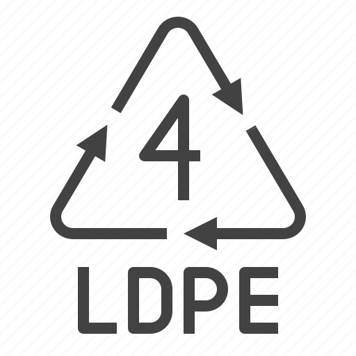 Ldpe, packaging, plastic, polyethylene, recycling, symbol icon - Download on Iconfinder