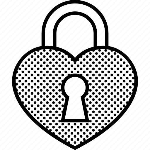 Heart, lock, locked, love, padlock, secret icon - Download on Iconfinder