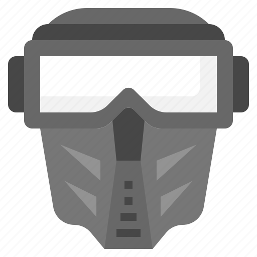 Covering, sports, tools, paintball, utensils, competition, mask icon - Download on Iconfinder