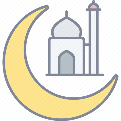 Eid al fitr, moon, mosque, muslim icon - Download on Iconfinder