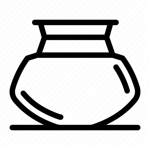 Pitcher, pitcher pot, claypot, water container, water vessel, conventional flask icon - Download on Iconfinder
