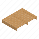 business, cartoon, isometric, load, loading, pallet, shopping