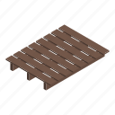 business, cartoon, isometric, pallet, shipping, shopping, wood