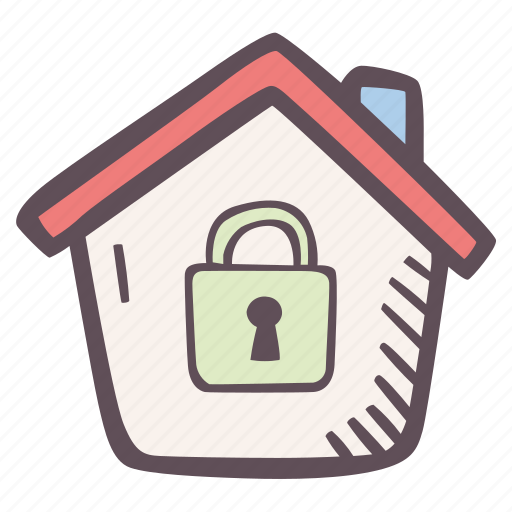 Padlock, home, safe, building icon - Download on Iconfinder