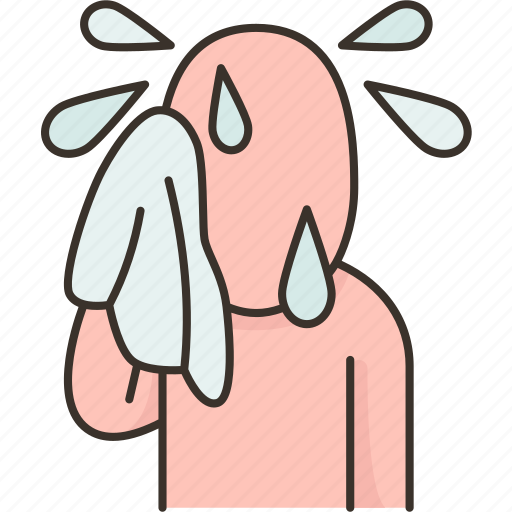 Sweating, anxiety, disorder, terrified, psychological icon - Download on Iconfinder