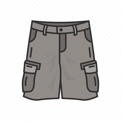 Cargo pants, cargo trouser, clothing, fashion, jeans, military short icon - Download on Iconfinder