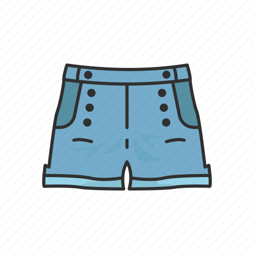 Clothing, denim short, fashion, garment, jeans, pants, short icon - Download on Iconfinder