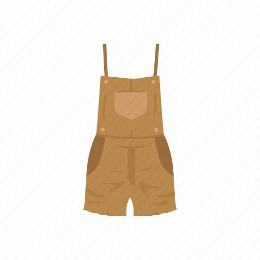 Attire, clothing, fashion, jumper, pinafore, shirt, shorts icon - Download on Iconfinder