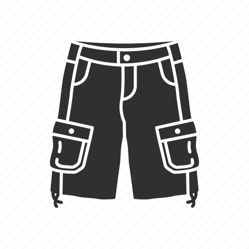 Cargo shorts, clothing, jeans, male shorts, military shorts, pants, trouser shorts icon - Download on Iconfinder